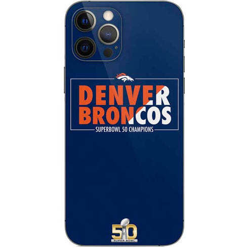 NFL Denver Broncos Super Bowl 50 Champions Bold iPhone 12 Pro Skin